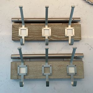 Pottery Barn Daily Modular System Hooks in Gray Wash